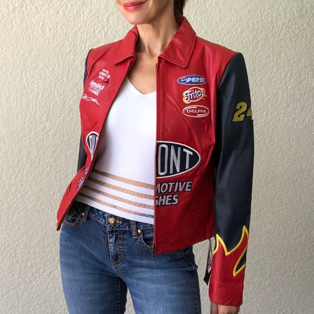 WILSONS LEATHER  NASCAR women’s leather jacket size L